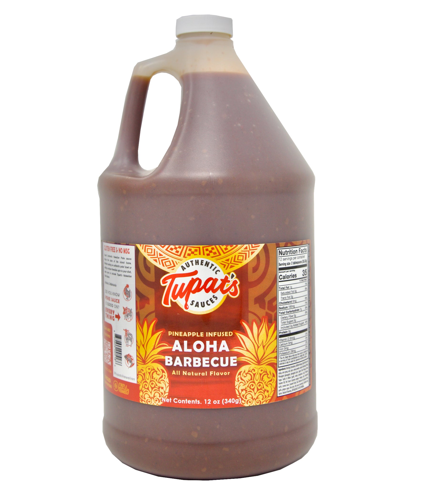 Tupat’s Hawaiian Aloha BBQ Sauce - 1 Gallon