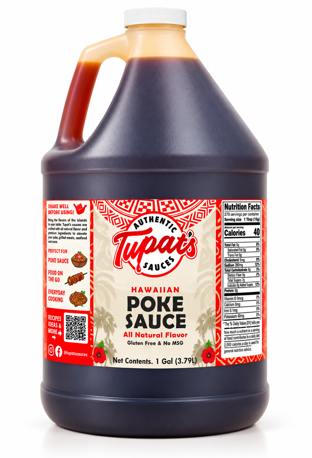 Tupat’s Hawaiian Poke Sauce 1 Gallon